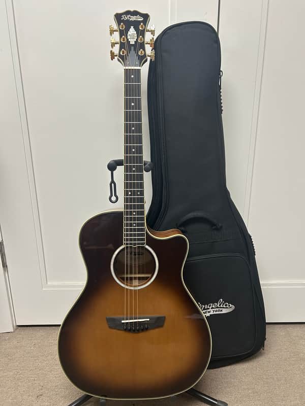D'Angelico Excel Gramercy Grand Auditorium Acoustic Guitar with Electronics - Autumn Burst image 1