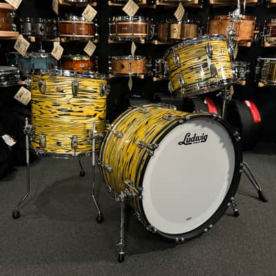 Ludwig Classic Maple FAB 13/16/22" Drum Set Kit in Lemon Oyster from NAMM image 1