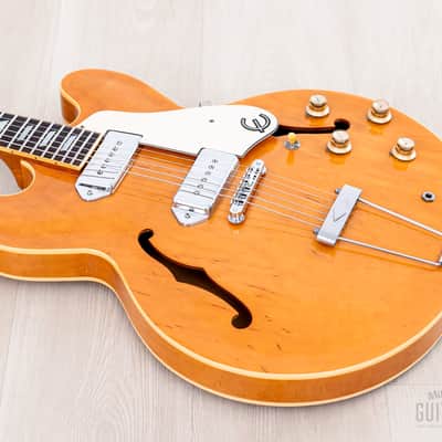 1995 Epiphone Casino Hollowbody Guitar Natural Revolution, Peerless image 10