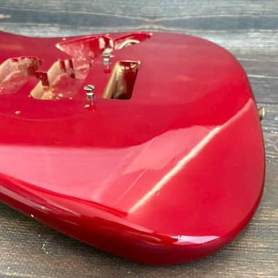 80s FERNANDES FST-65 Stratocaster Type Alder Body Candy Apple Red Made in Japan image 6