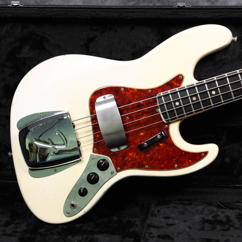1966 Fender Jazz Bass - Olympic White Refinish image 1