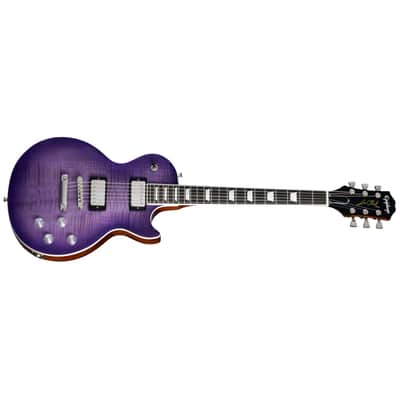 Epiphone Les Paul Modern Figured Guitar w/ Gig Bag - Purple Burst image 3