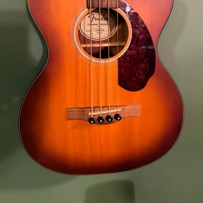 Fender Acoustic Bass CB-60SCE ACB 2010's - Aged Cherry Burst image 2