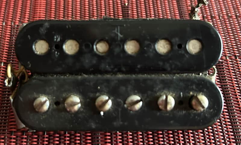 Vintage Gibson Patent Number T-Top Humbucker Pickup – 7.66k Ω image 1