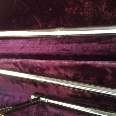 Vintage E.K. Blessing Super Artist Trombone + Original Case mouthpiece need work image 7