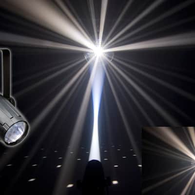 Chauvet DJ LED Pinspot 2 High Powered Mirror Ball Spot Light+Gel Pack+Extra Lens image 1