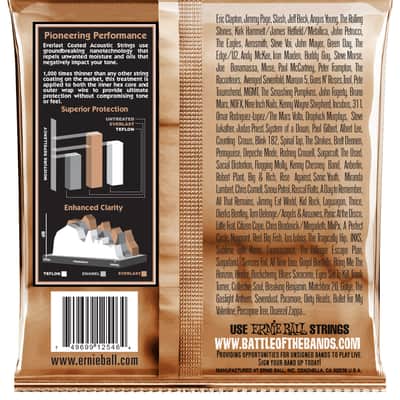 ERNIE BALL 2546 Everlast Phosphor Bronze 012-054 Coated Saiten für Akustikgitarre Medium Light image 2