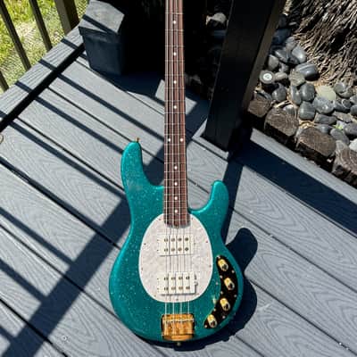 Music Man Stingray Special HH Bass 2024 - gorgeous Turquoise Sparkle bad ass w/a killer roasted maple neck. image 2