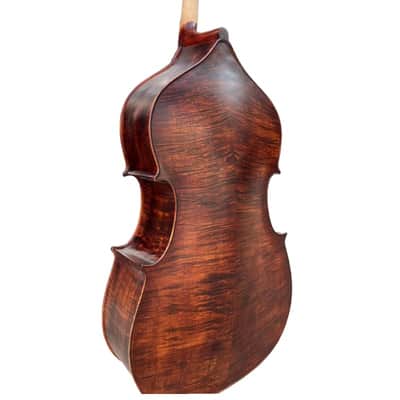 High-grade handmade solid wood Upright double bass 3/4,flamed maple back image 4