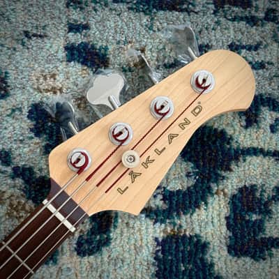 Lakland Classic Series 44-60, USA-Made Passive J Bass Guitar, Fiesta Red, Rosewood, with Gig Bag image 5