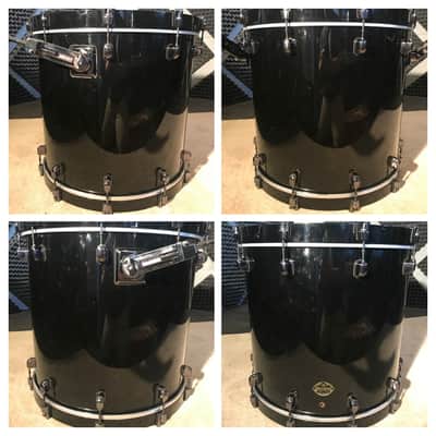 Tama Starclassic Maple 10, 12, 16, 22 Piano Black Drum Set w/Cases Made In Japan image 10