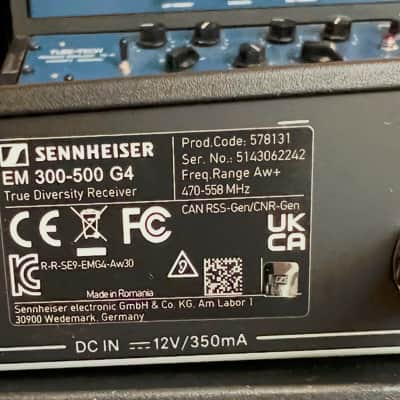 Sennheiser EW 500 G4 945 AW+ Band w/ sE Electronics V7 Microphone Capsule image 6