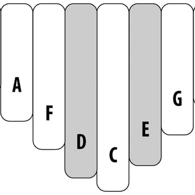 Ami Hugh Tracey - Kalimba 8 Notes Sur Table + Pickup image 4