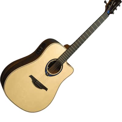 Guitare Folk Electro Lag THV30DCE HyVibe 30 Dreadnought Cutaway image 3