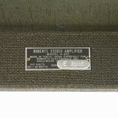 1965 Roberts / AKAI A-901 Mic Pre Vintage Field Reference Stereo Amplifier - 100% All Original! image 12