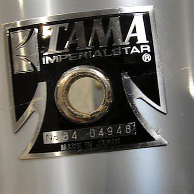 1984 Vintage Tama ImperialStar 3 piece drum shell Pack Royal Pewter made in Japan image 4