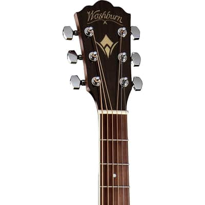 Washburn HD10SCE Heritage Series Dreadnought Cutaway Solid Spruce 6-String Acoustic-Electric Guitar image 7