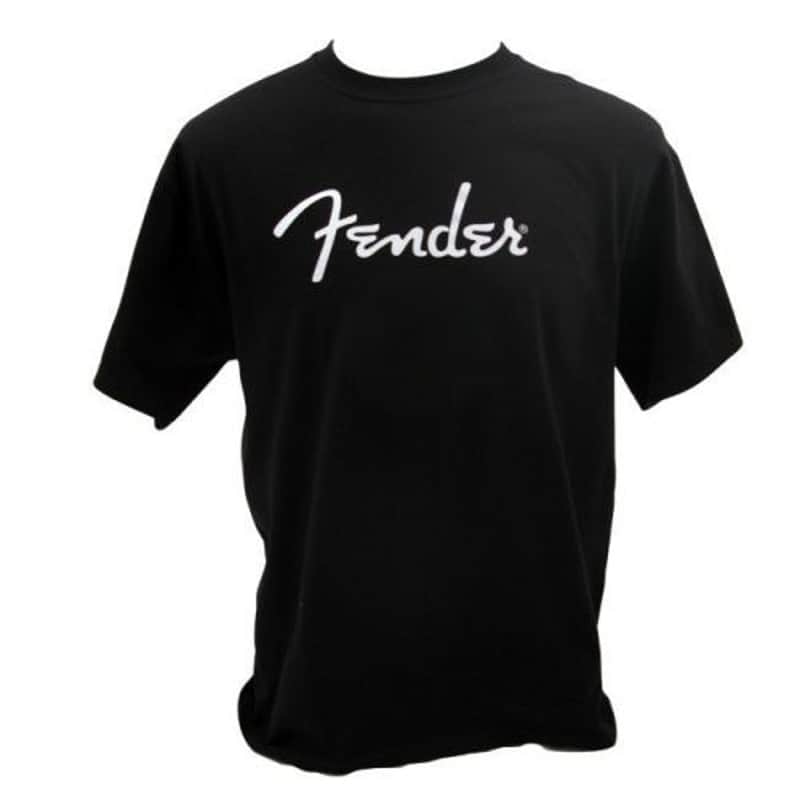 Genuine Fender Guitars Original Logo Tee Men's T-Shirt - BLACK - MEDIUM image 1