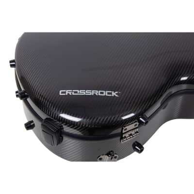 Air Carbon® by Crossrock | 4/4 Classical Guitar Flight Case – 3K Twill Weave Carbon Fiber in Obsidian Black® – TSA Lock & Ergonomic System – Lab-Tested Impact Resistance image 5