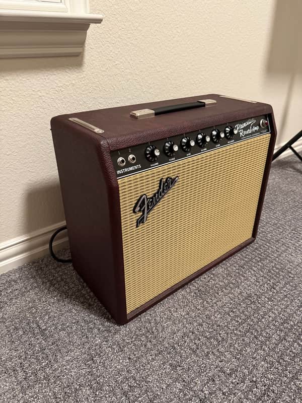 Fender '65 Princeton Reverb Reissue "Bordeaux Reserve" FSR Limited Edition 12-Watt 1x12" Guitar Combo 2010s - Wine Red / Wheat image 1