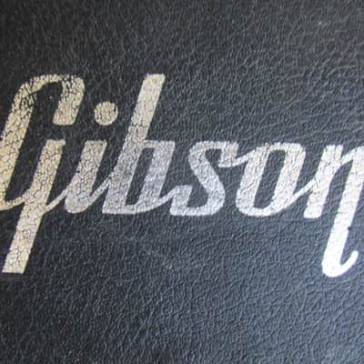 Gibson Les Paul Bass Guitar Case 1970's, Black, Red Interior image 2
