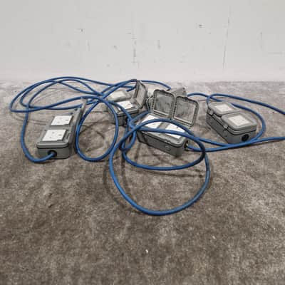 Blue CEE Industrial Plug to 5× Dual UK Socket Distribution Lead - Rugged Industrial Design - Good image 10