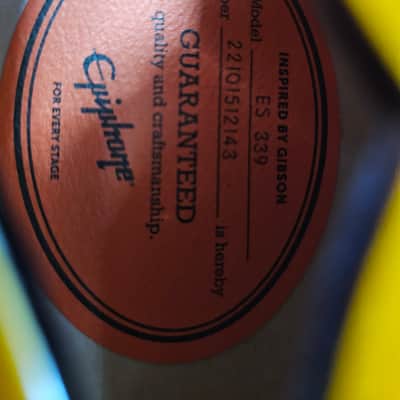 Epiphone ES-339 2022 - Vintage Sunburst image 9