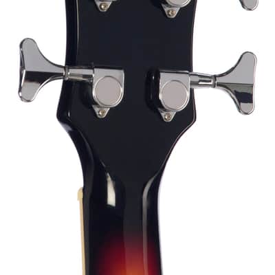 Eastwood MRG Series Tone Chambered Mahogany Maple Top Body Set Maple Neck 4-String Bass Guitar w/Gig Bag image 6