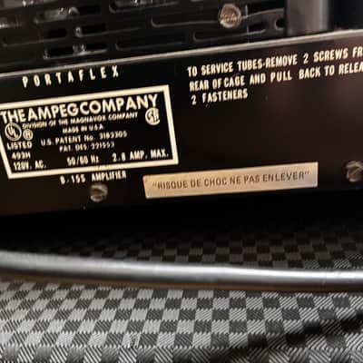 Ampeg Ampeg B-15S Portaflex 6O-Watt Bass Tube Head mid 70 image 7