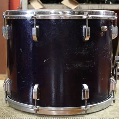 1960s Leedy 12x15 Marching Snare Drum in Blue Sparkle image 2