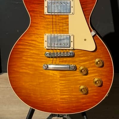 Gibson Les Paul R9 '59 Reissue 2020 - beautiful Cherry'burst very figured & featherweight ! image 4