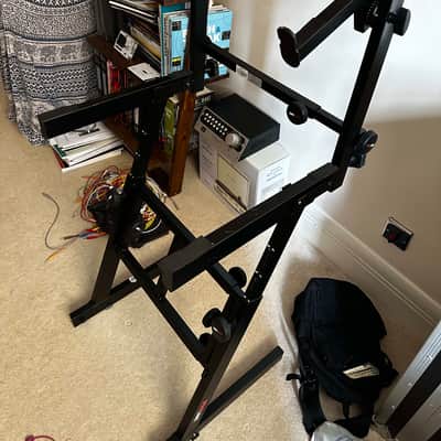 Immagine Proline PL700Z Folding Z-Style Keyboard Stand + 2nd tier 2010s - Black - 2