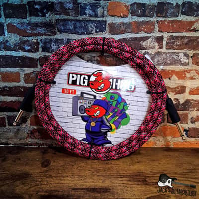 Pig Hog 10ft Instrument Cable - Pink Graffiti