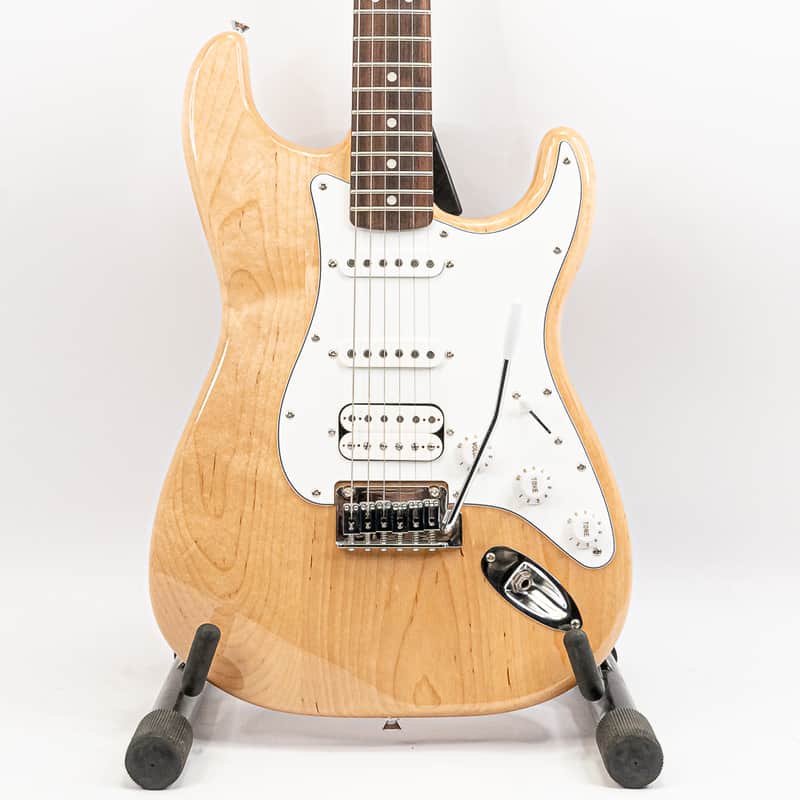 2024 Squier Affinity Stratocaster HSS Electric Guitar Natural Finish w/ Tremolo image 1