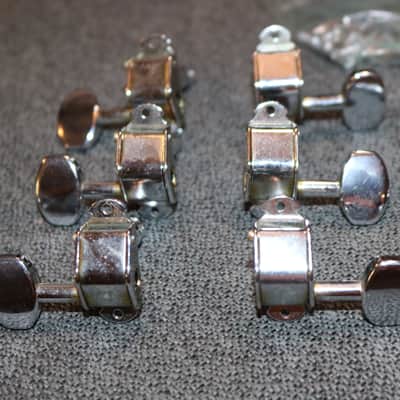 Vintage 1970's CHROME Gretsch Guitar TUNERS for Roc Jet Chet Atkins Tennessean others - No Tariffs image 1