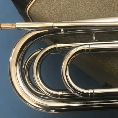 Getzen Single valve tenor bugle Mid ‘60’s - Silver / Chrome image 5
