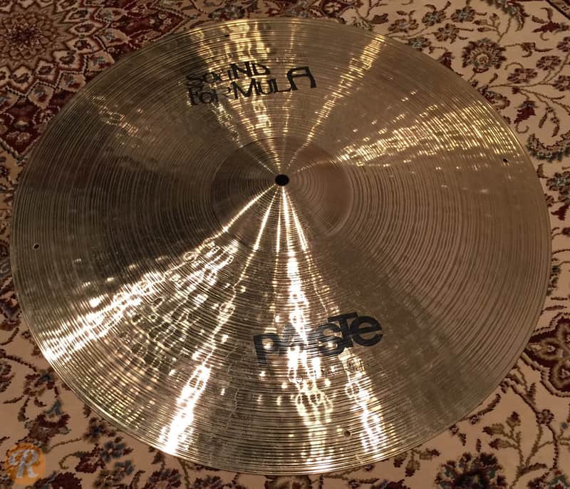 Paiste 20" Sound Formula Dry Ride Cymbal 1993-1996 image 2
