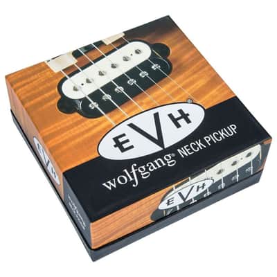 EVH Wolfgang Humbuckers Neck Pickup with Alnico Two Magnets for Rich Harmonics, Cutting Highs, and Snarling Mids in Spades (Black and White) image 4