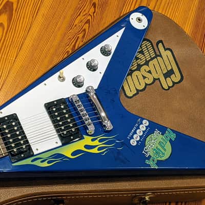 Gibson 1999 Flying V98 Hard Rock Limited 1 of 25 Blue Guitar w/OHSC & Shirt, RARE, EXC Condition! image 3