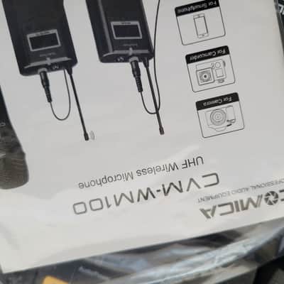 Comica CVM-WM100 wireless Lavalier microphone set 2010s Black image 3