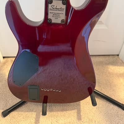 Schecter Damien Elite-7 2010 - 2013 - Crimson Red image 6