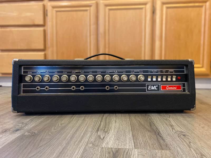 EMC (Electronic Music Corporation) Gemini Vintage 70s PA Bass Guitar Amp Head Serviced & Ready VIDEO image 1