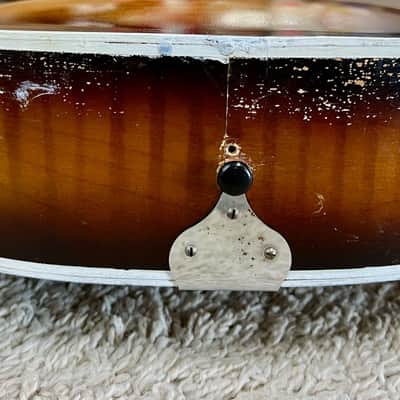 Vintage Archtop acoustic guitar - Airline?, Silvertone? , not sure - Plays great image 13