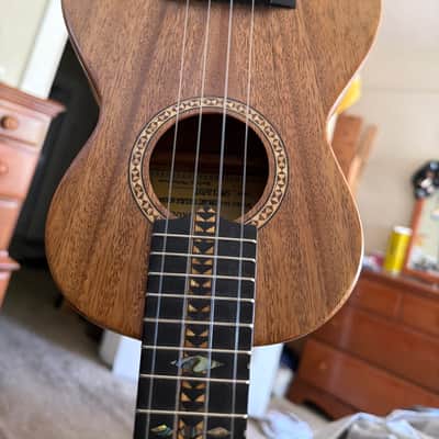 2007 Alegre Concert Ukulele | Acacia, Ebony & Mother-of-Pearl/Abalone | Purchased in Cebu image 2