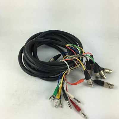 Audio 20ft Black 7 Neutrik Female XLR to 1/4 Inch Guitar / Bass Cable Connector image 1