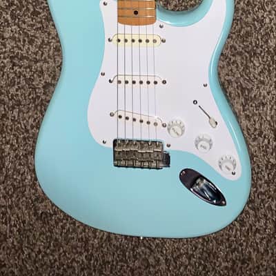 2018 Fender Classic Series '50s Stratocaster Daphne Blue electric guitar image 1
