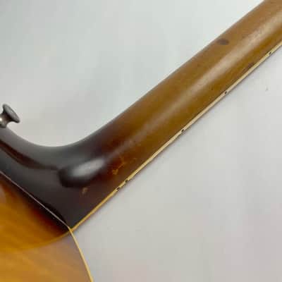 Gibson J-185 1957 - Sunburst Maple Back and sides, Spruce top Real Cannon! Original Brown Gibson Hardshell case. image 15