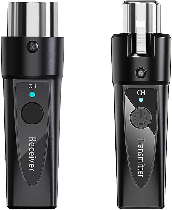 Wireless XLR Microphone System 1 Transmitter & 1 Receiver 2.4 GHz Digital Wireless Mic Kit for Dynamic & Condenser Mics (Phantom Under 24 V) Ultra-Low Latency, 4 Selectable Channels image 1