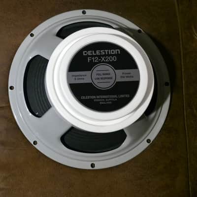 Celestion F12-X200 12" 200-Watt 8ohm Full Range Live Response Modeling Amp Speaker White image 2