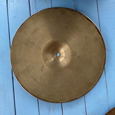 Zildjian 1960's 14" New Beat Hi-Hats 3-Dot Bold Stamp Vintage 1960s - Vintage image 5